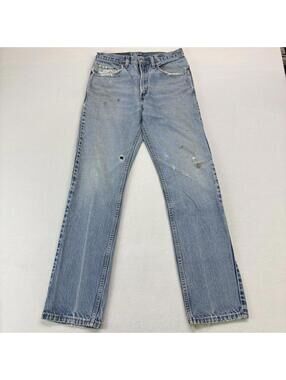 Levi’s 505 Denim Jeans Distressed Size 31 (Fit 29x31 in.) Blue